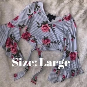 Floral crop top (L)